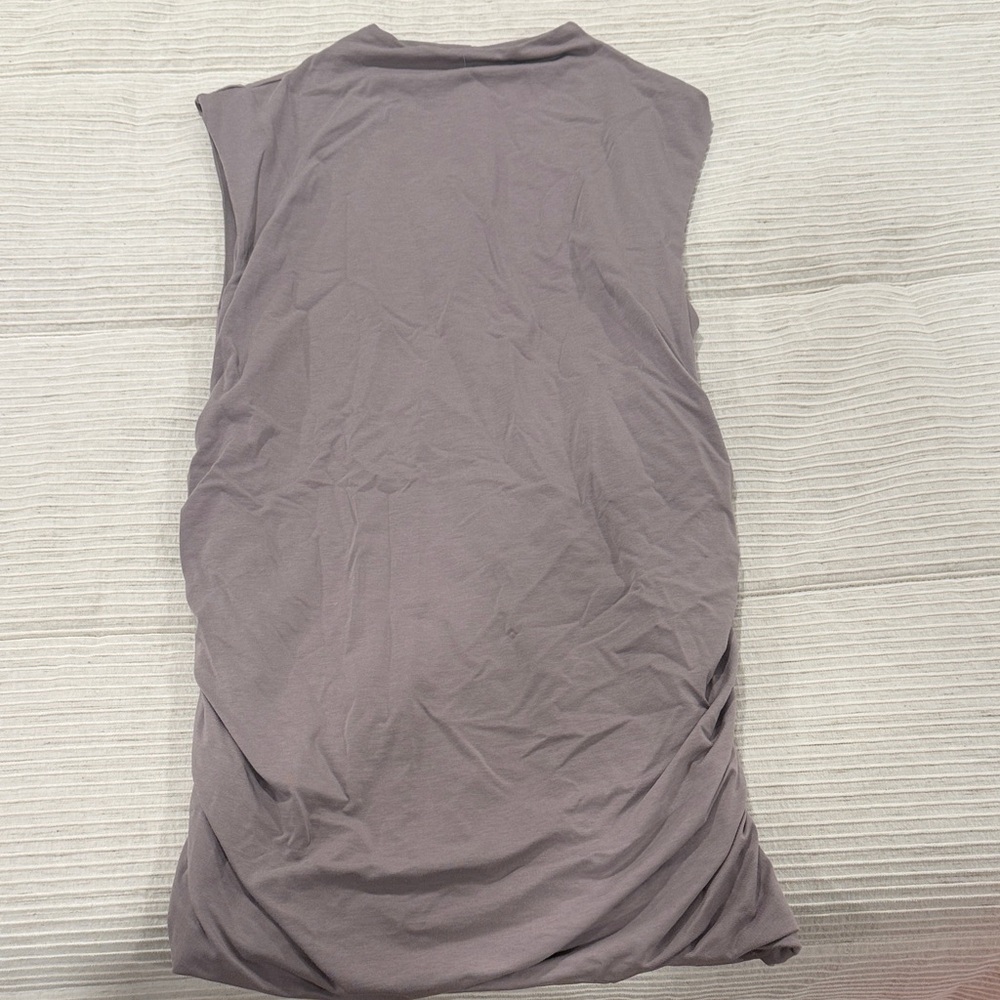 Mauve Maternity High Neck Tank